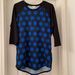 Lularoe Randy 3/4 sleeve baseball tee